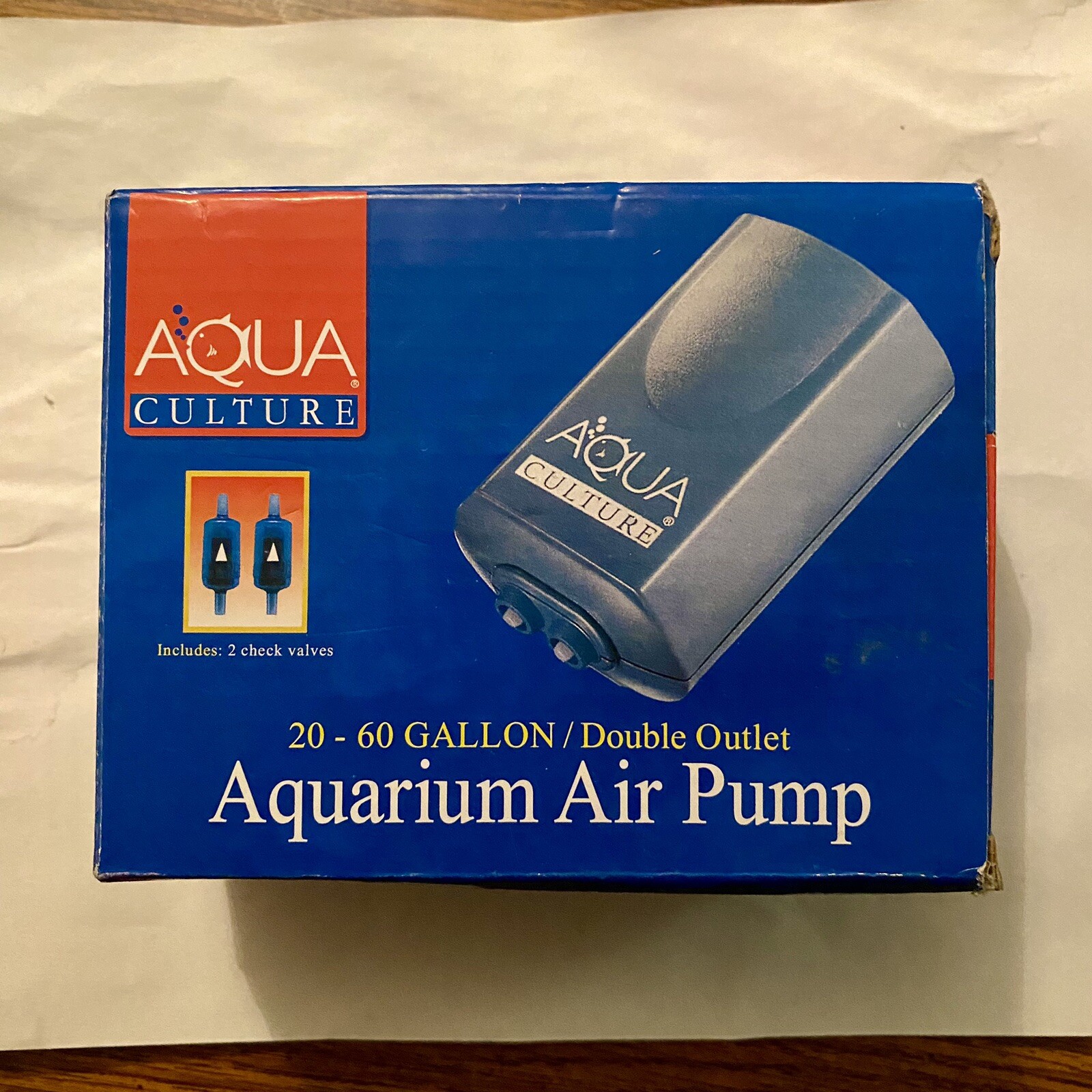 Aqua Culture Aquarium Air Pump MK1504 2060 Gallon Double Outlet New