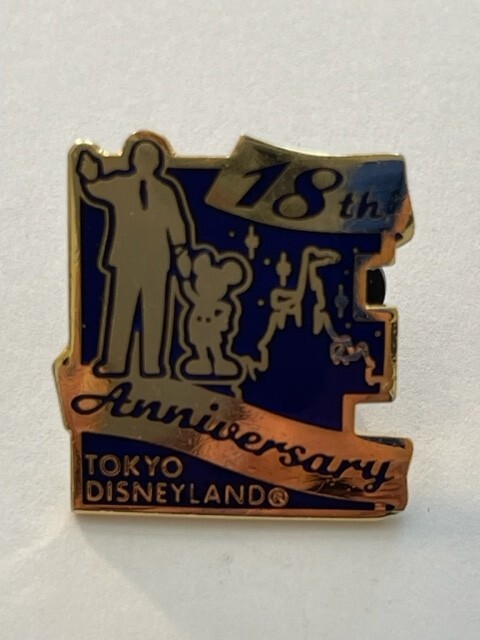 TDL Tokyo Disneyland 18th Anniversary Partners Statue Disney Pin 4766 (C7)