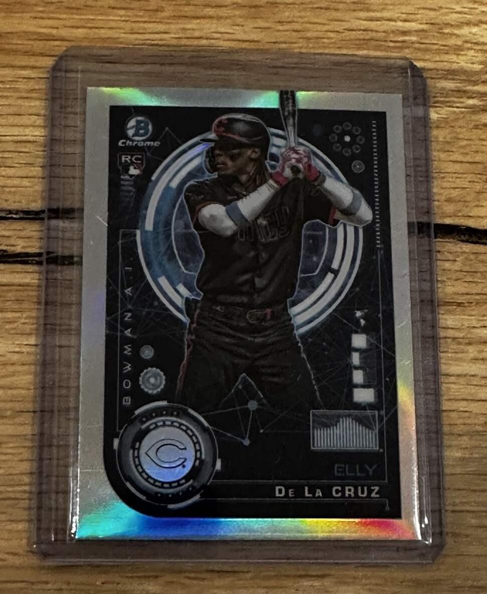 2024 Bowman Chrome Elly De La Cruz Rookie Bowman AI #BAI-1 RC Refractor Reds