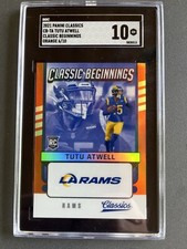 2021 Panini Classic Beginnings Tutu Atwell RC Orange /10 RAMS