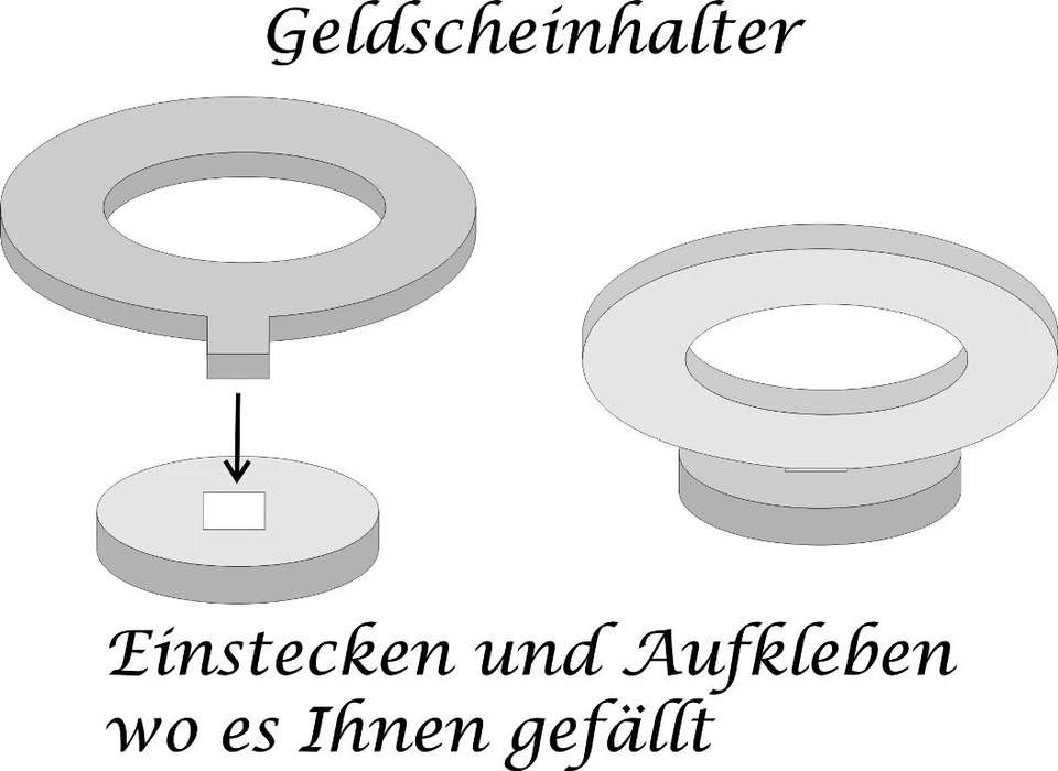 Geldgeschenk Zur Taufe Personalisiert Holz 11cm Kleeblatt Taufgeschenk - Bild 4 von 4