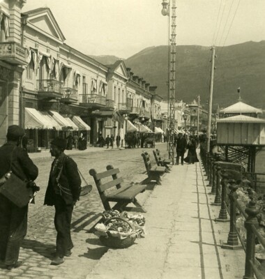 Russland Krim Jalta Jalta Boulevard altes NPG Stereo Foto 1900