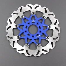 Blue 11.8" Front Floating Brake Rotor for Harley Touring FLHR FLHX FLTR Fat Boy