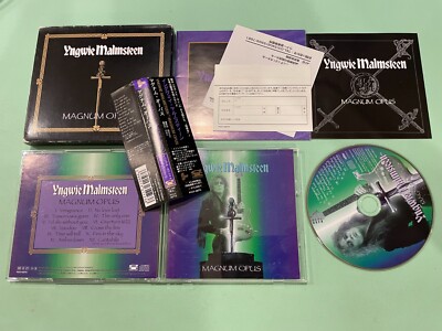 Yngwie Malmsteen – Magnum Opus Japan Box CD OBI (PCCY-00772) + Yngwie Malmsteen MAGNUM OPUS 楽譜