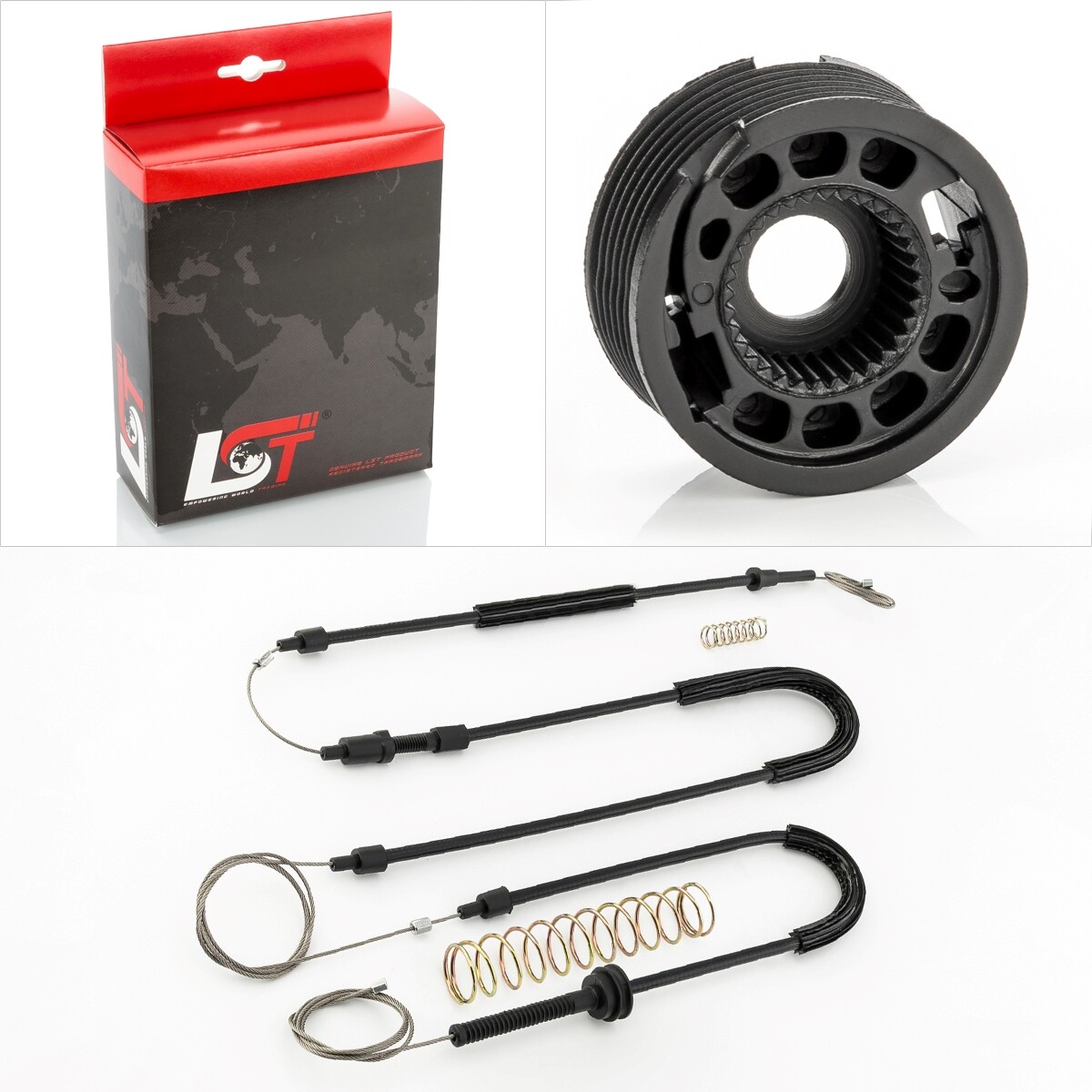 Window Lifter Repair Kit Set Cable Roll Front Left for VW EOS CC Convertible 1F