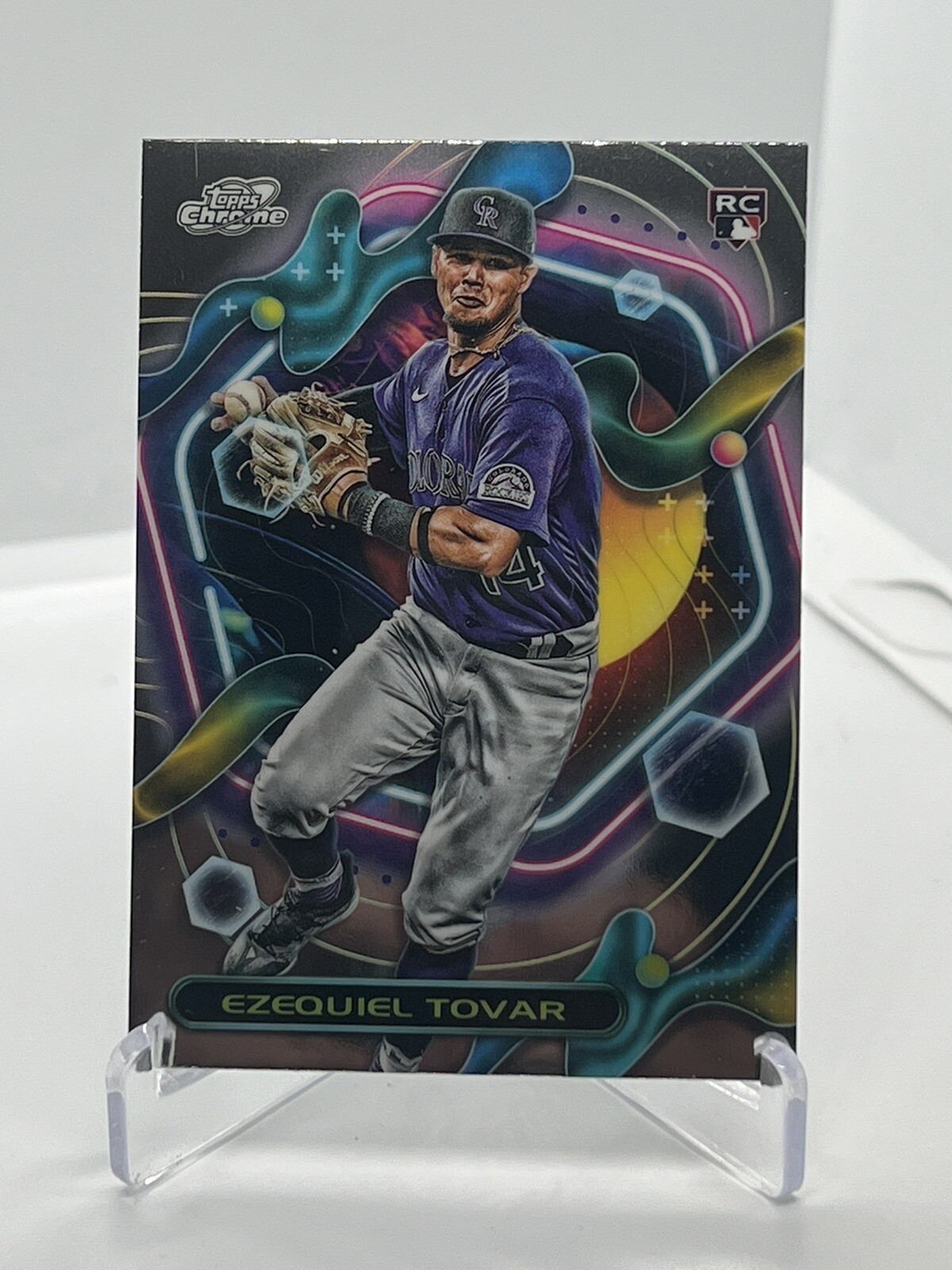 2023 Topps Chrome Cosmic Ezequiel Tovar RC #27 Colorado Rockies