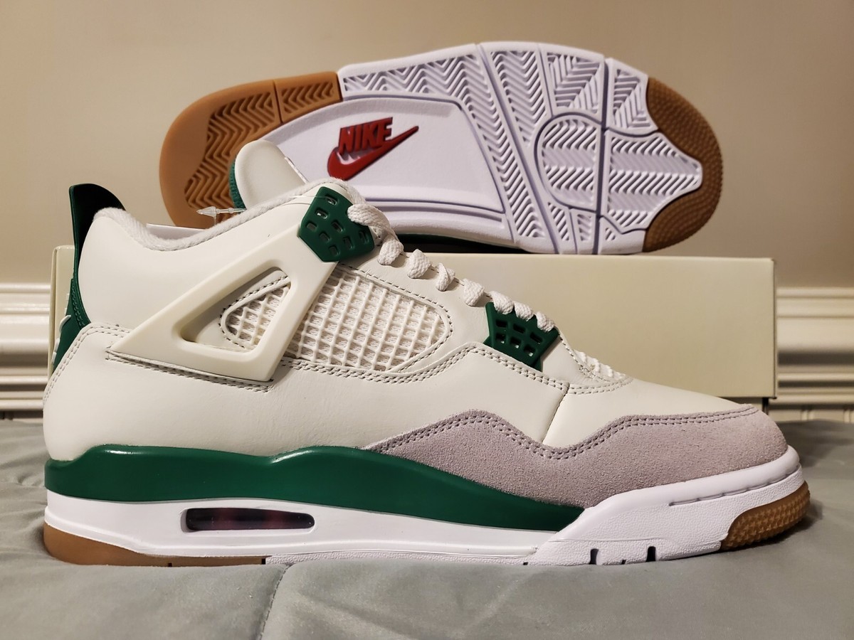Nike Air Jordan 4 Retro SB Pine Green DR5415-103 Men's Size US 9.5