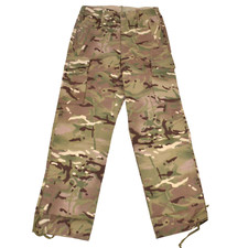 NEW British Army Issue Combat Pants Large 32 82/80/96 Windproof MTP Camo Cotton