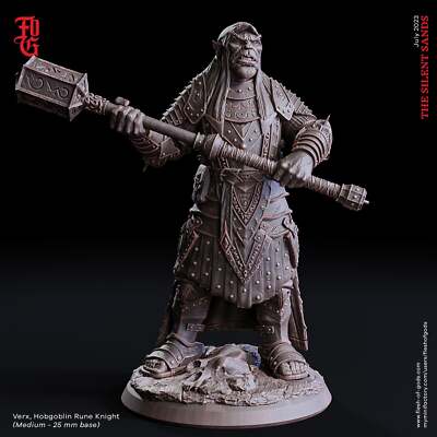 Verx, Hobgoblin Rune Knight - The Silent Sands - Flesh of Gods - Wargaming D&D D