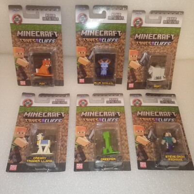 6 Minecraft Caves&Cliffs Die Cast Sealed BESCHREIBUNG LESEN