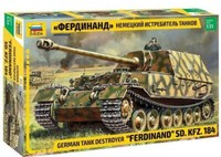 Zvezda 3653 Ferdinand Sd.Kfz.184 German Tank Destroyer Wwii 1:35 Model Kit New