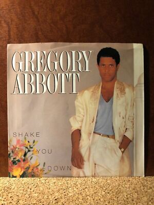 1986 Gregory Abbott SHAKE YOU DOWN (45RPM 7  Single) Columbia (J162-2)