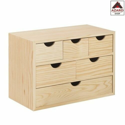 Cassettiera HOMCOM 6 Cassetti In Legno - Design Moderno, Rovere, Per Camera Da Letto E Ingresso - Foto 3
