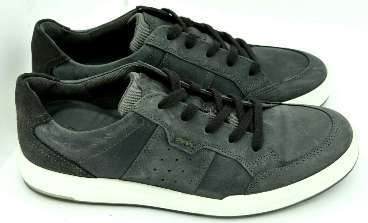 ECCO Jack lace Mens Sneakers size US 8 8.5 EUR 42 Moonless Leather