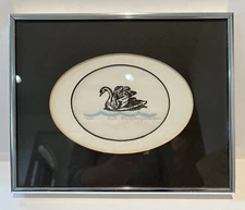 Rare Signed Art Print 1/3 Swan Artist Marilyn Rosenzweig Chackman Very Rare HTF