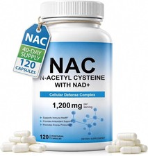 Nac Supplement 1200mg With Nad Coenzyme N-acetyl L-cysteine 1150mg Per Serving