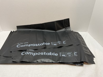 10X13 Inch Biodegradable Shipping Bags 40 Count Compostable Poly Mailers with Ec