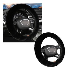 Ziciner Elastic Fuzzy Steering Wheel Cover 15 Soft Black Ziciner Elastic Fuzzy Steering Wheel Cover 15 Soft Black