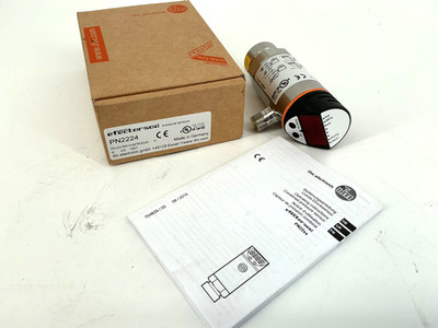 New IFM Efector PN2224 Pressure Sensor 1/4''NPT Port Size 18-32VDC 1088PSI