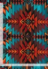 Southwest Fabric | Printed Blue Brown Pattern | Timeless Treasures YARD