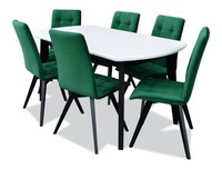 Esstisch 6 StüHle Esszimmer Set Essgruppe Klassischer Tisch Tische Garnitur Neu