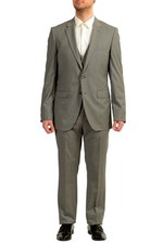 Hugo Boss Men's "T-Harvers4Glover3WE4" Slim 100 Wool 3 Piece Suit US 42L IT 52L