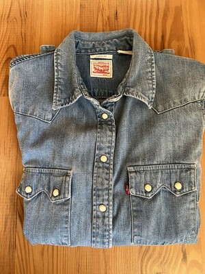 Levi's Damen Jeanshemd, Hellblau, Größe S Classic Fit