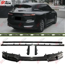 Front Rear Lip Side Skirts Spoiler Body Kits Fits BMW iX M60 23-25 Carbon Fiber