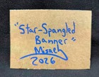 Aceo Original 2.5"By 3.5" Hand Painted, American Flag, 250 Years, OOAK, Misael  — photo 4