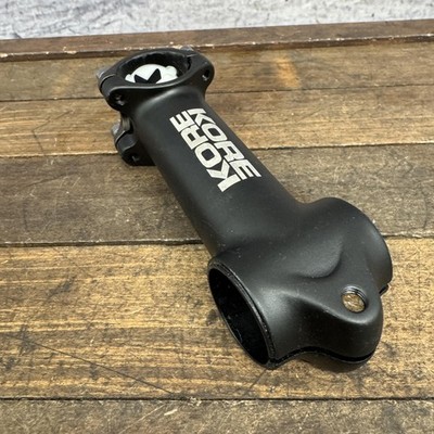 KORE Bike Stem 1 1/8 Threadless 31.8 Clamp Black Alloy Road MTB
