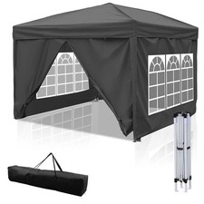 Pavillon Wasserdicht Gartenzelt Faltpavillon Seiten 3x3m UV Gartenzelt