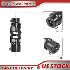 New 1 Dd X 34 Dd Double Steering U-joint Black Universal Steering Shaft New 1 Dd X 34 Dd Double Steering U-joint Black Universal Steering Shaft