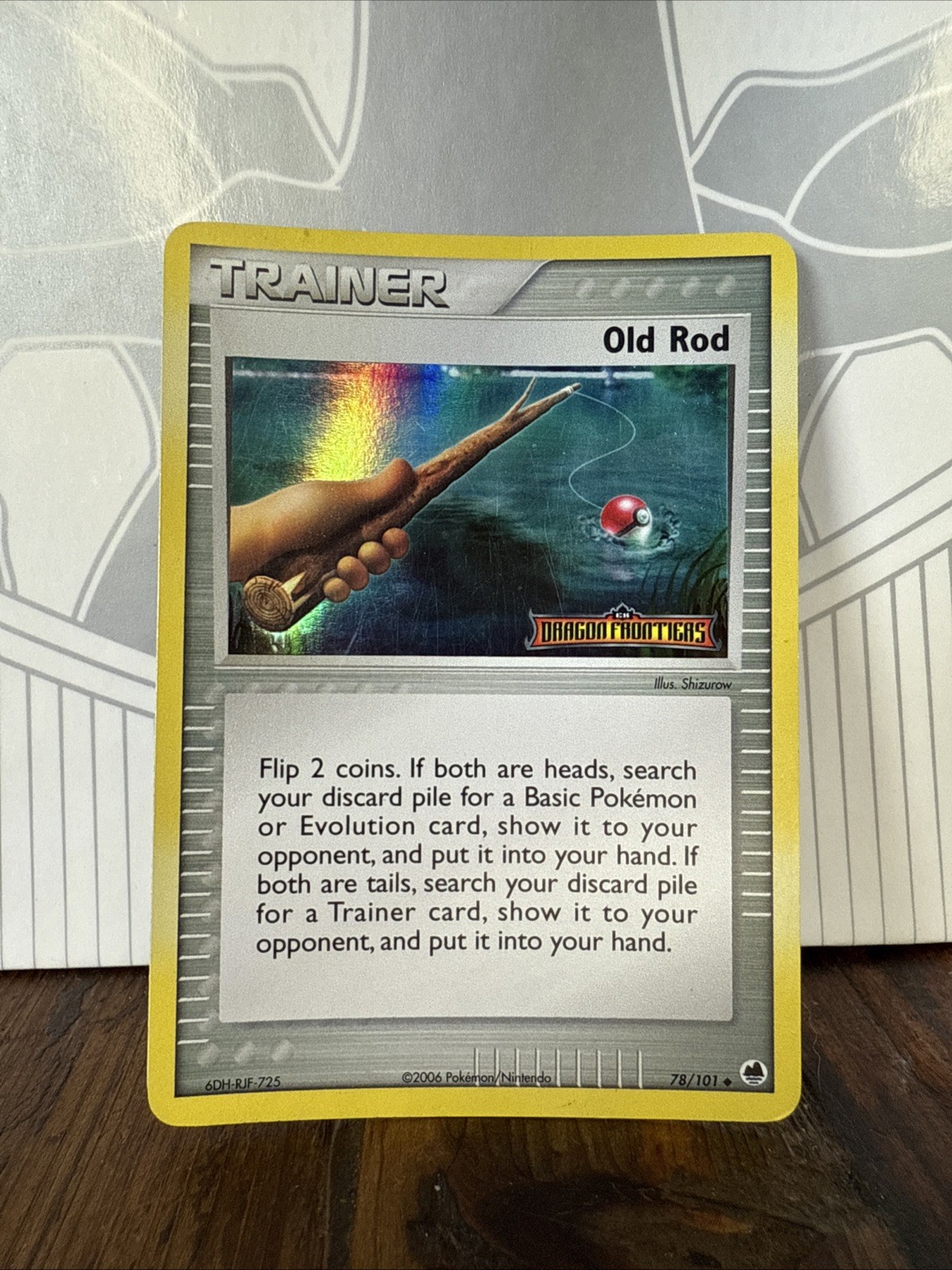 Old Rod - 78/101 - EX - Stamped Reverse Holo - EX: Dragon Frontiers - Pokemon