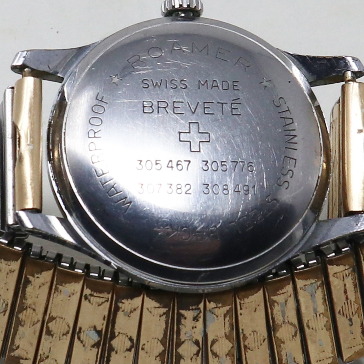 VINTAGE ROAMER WATERPROOF STAINLESS STEEL SWISS BREVETE 17 JEWELS