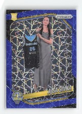2025 Panini Prizm WNBA #85 Ajsa Sivka Blue Velocity Prizms