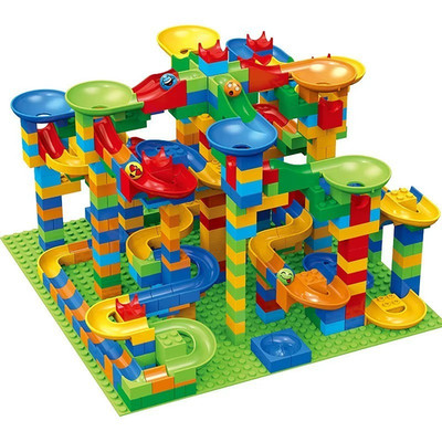 Marmor Run Kugelbahn Bausteine Set | DIY Murmelbahn | kompatibel | Lernspielzeug
