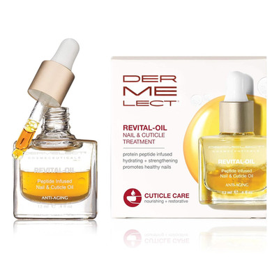 Dermelect Revital-Oil Nail & Cuticle Treatment- Nourishing Oil for Dry Damaged C