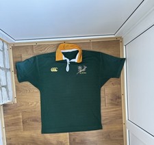 Vintage Canterbury South Africa Rugby Union Jersey Mens Shirt Size L