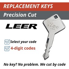 Leer Truck Cap Keys Truck Topper Key Replacement Cut To Code 0001-0020