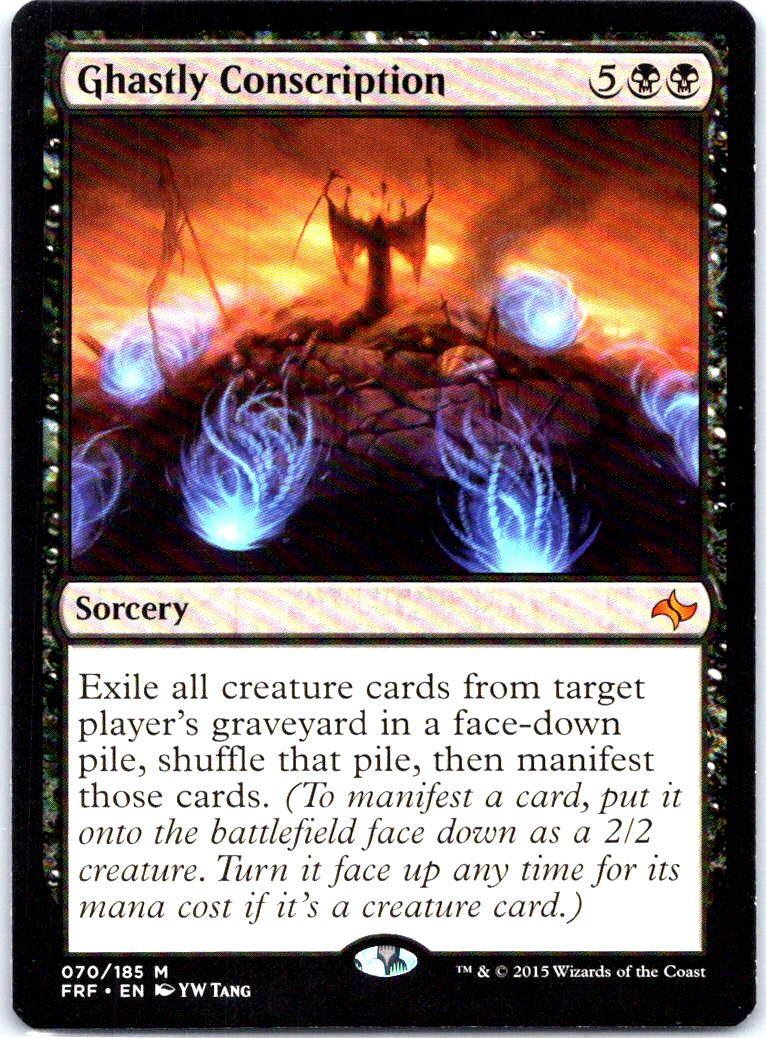 70 Ghastly Conscription MTG Fate Reforged Mythic Rare Card