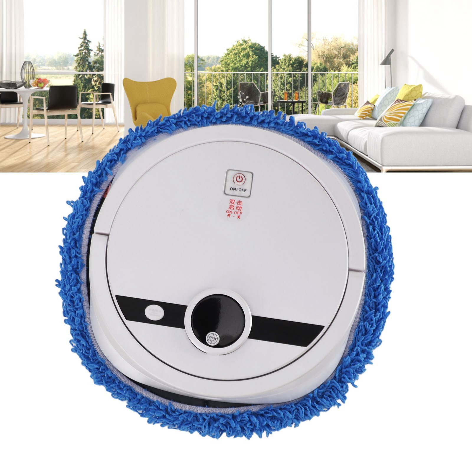 Automatic Floor Mopping Robot Intelligent Floor Cleaning Robot White For Various