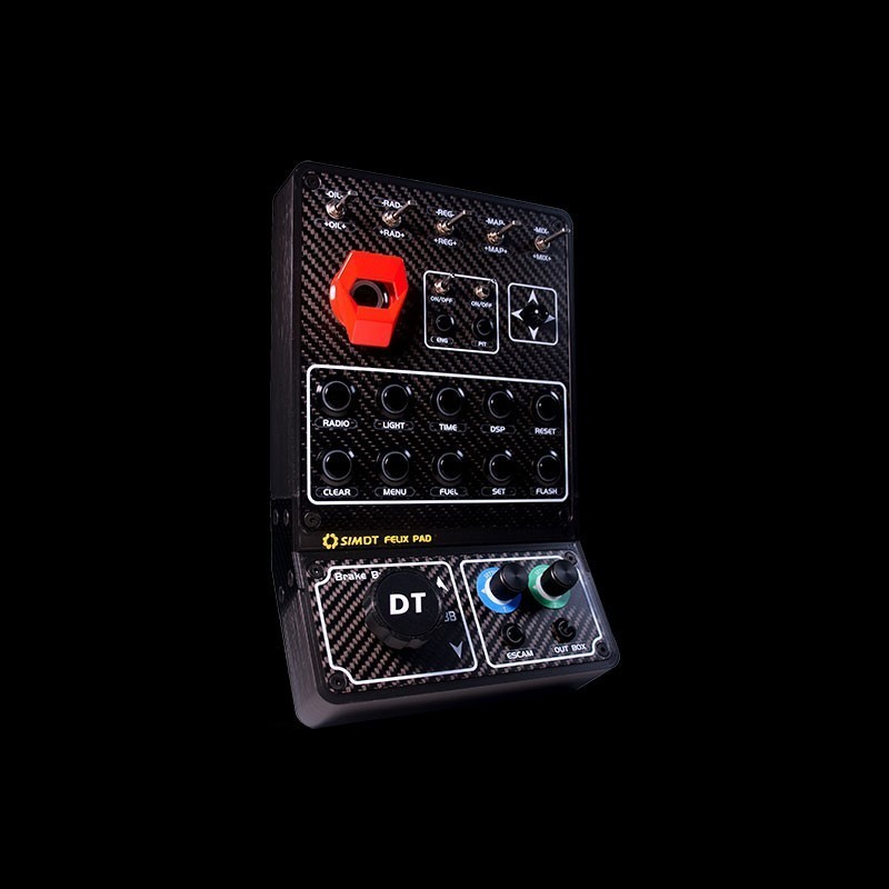 SIMDT FELIX PAD Sim Racing Button Box - 3D-Printed Frame,Carbon