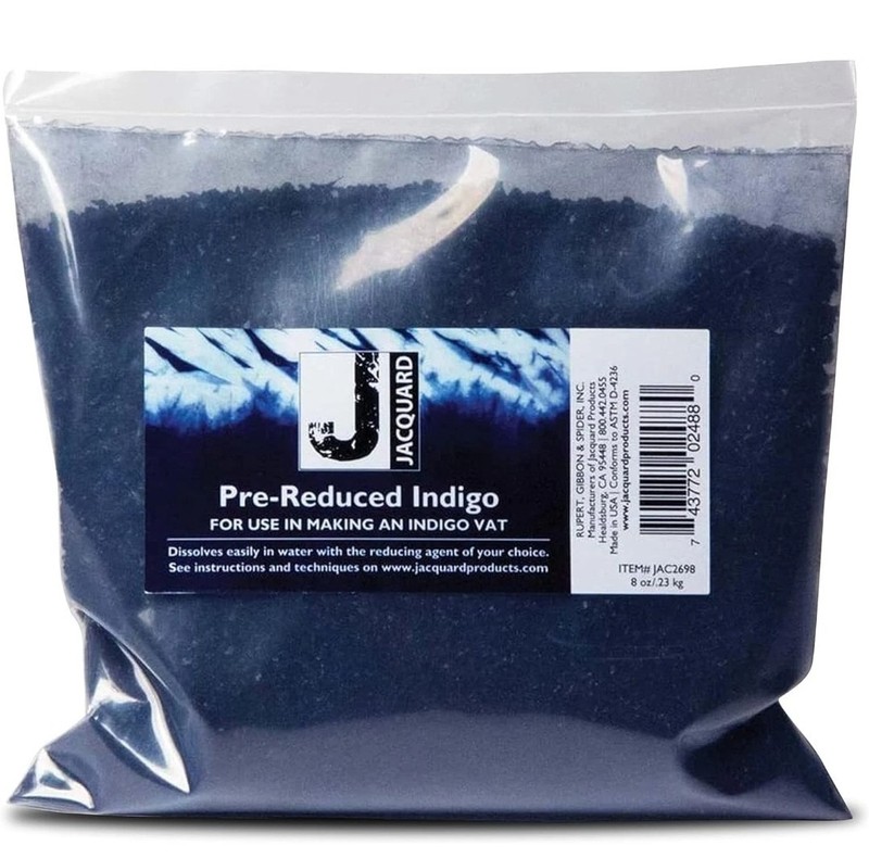 Blue Indigo Dye | Ready to Use Dye for Natural Fabrics | 8 Ounce Package | Cr...