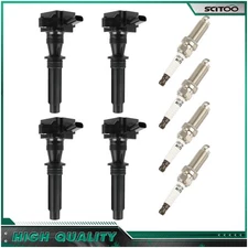 For Land Rover Range Rover Velar Discovery 2.0L Ignition Coils and Spark Plugs