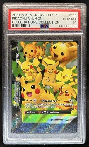 2021 Pokemon SWSH Black Star Promos Pikachu V-UNI #SWSH141 PSA 10 GEM MINT