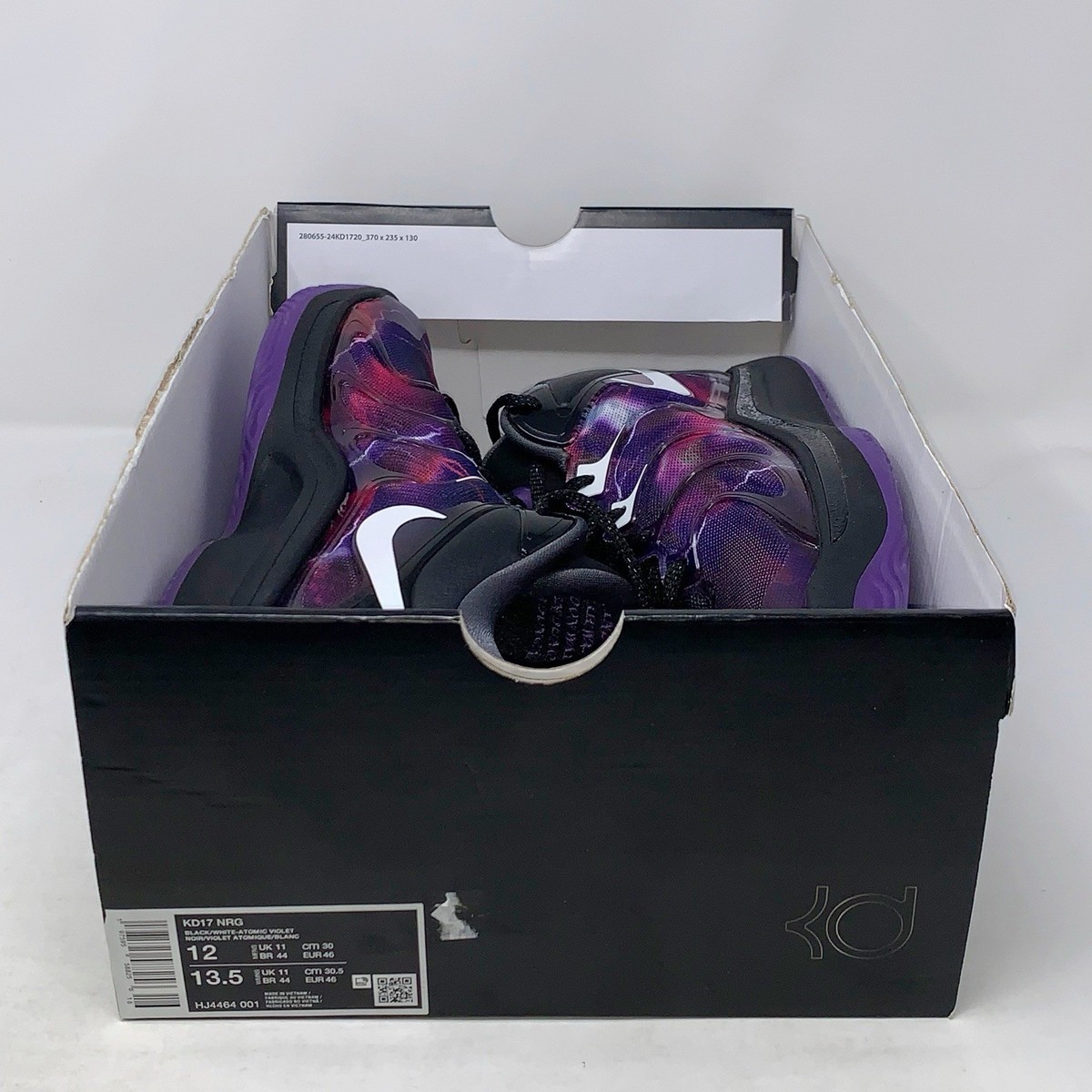 Nike KD17 'Metro Boomin' Purple Black Sneakers, Size 12 BNIB
