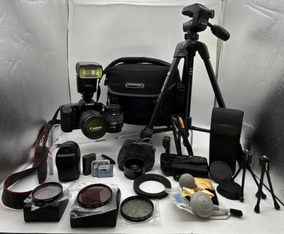 Canon EOS 30D Digital SLR Camera w/3 lens inc. Cannon Ultrasonic -C Desc 4List 