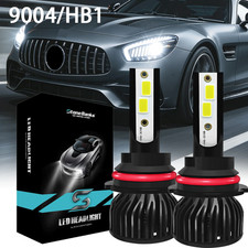 2x 9004 Hb1 Led Headlight Bulbs Kit 6000k High Low Beam Super White Bright Lamps 2x 9004 Hb1 Led Headlight Bulbs Kit 6000k High Low Beam Super White Bright Lamps