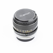 Canon FD 50mm f/1.4 SSC Breech Mount Lens