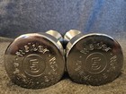 Vintage Joe Weider Chrome Dumbbells Screw On Weights Pair Of 2 - 5 Pounds Each — photo 1